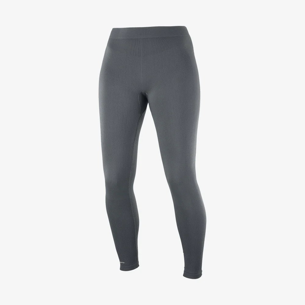 SALOMON thermal pants Sntial Warm Seamless Tight W dark grey