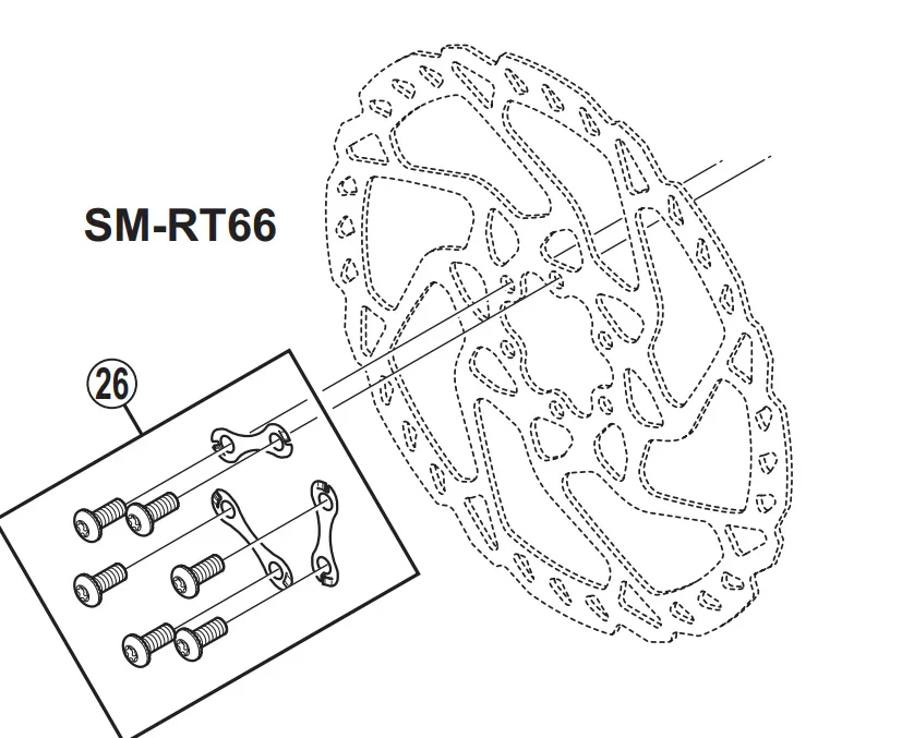 Shimano Brake Rotor SLX SM-RT66 - Image 3