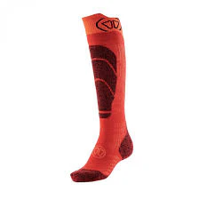 SIDA Socks Ski Merino JR Red/Orange