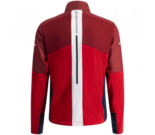 SWIX cross-country ski jacket Dynamic Hybrid Insulated dark red/red - Image 2