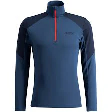 SWIX cross-country ski jacket Infinity Light Half Zip dark blue