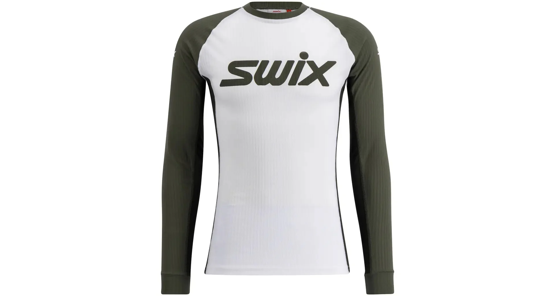 SWIX cross-country ski jacket RaceX Classic LS white/dark green