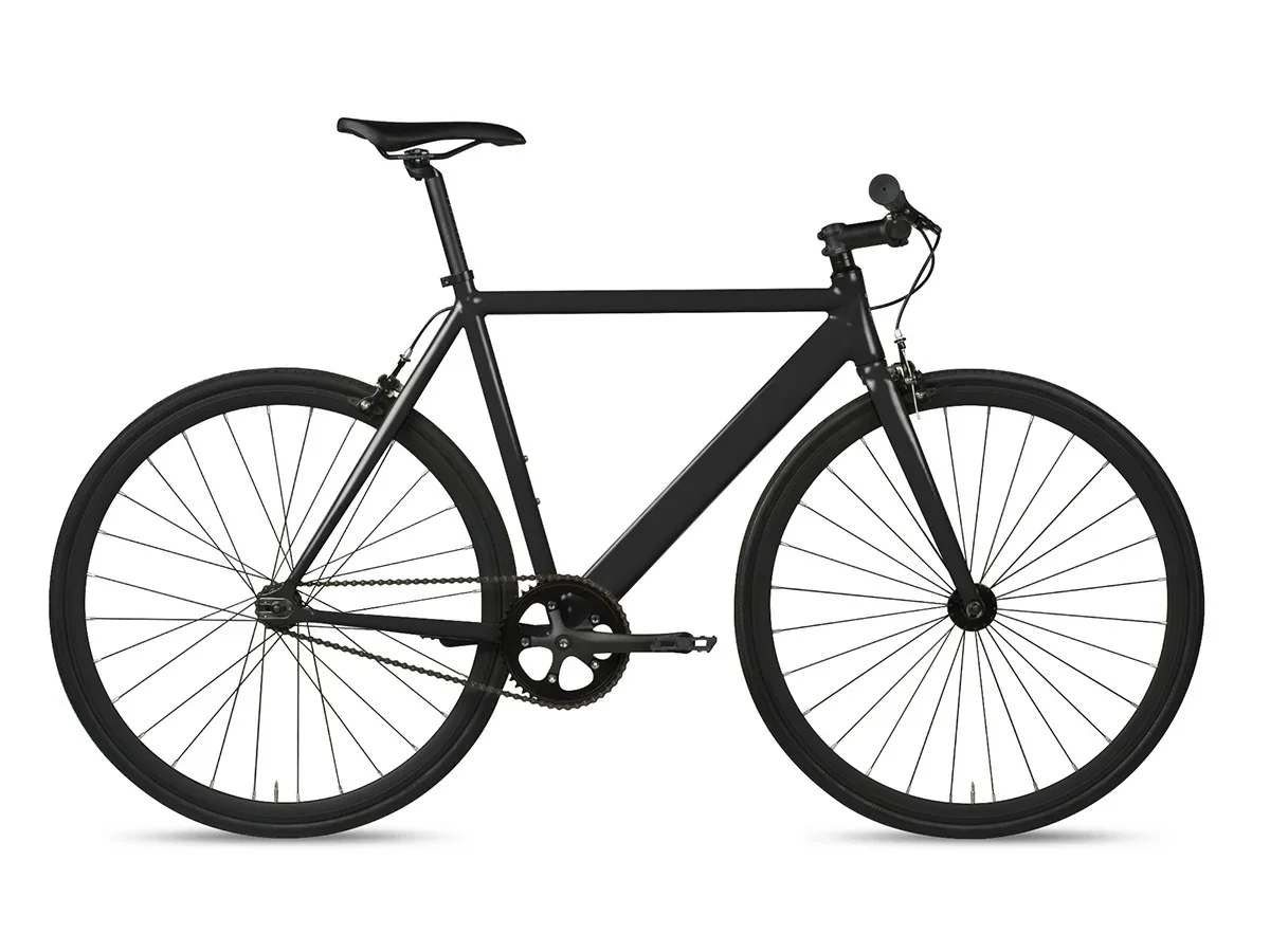 6KU Track Fixie & Single Speed Bike - Black