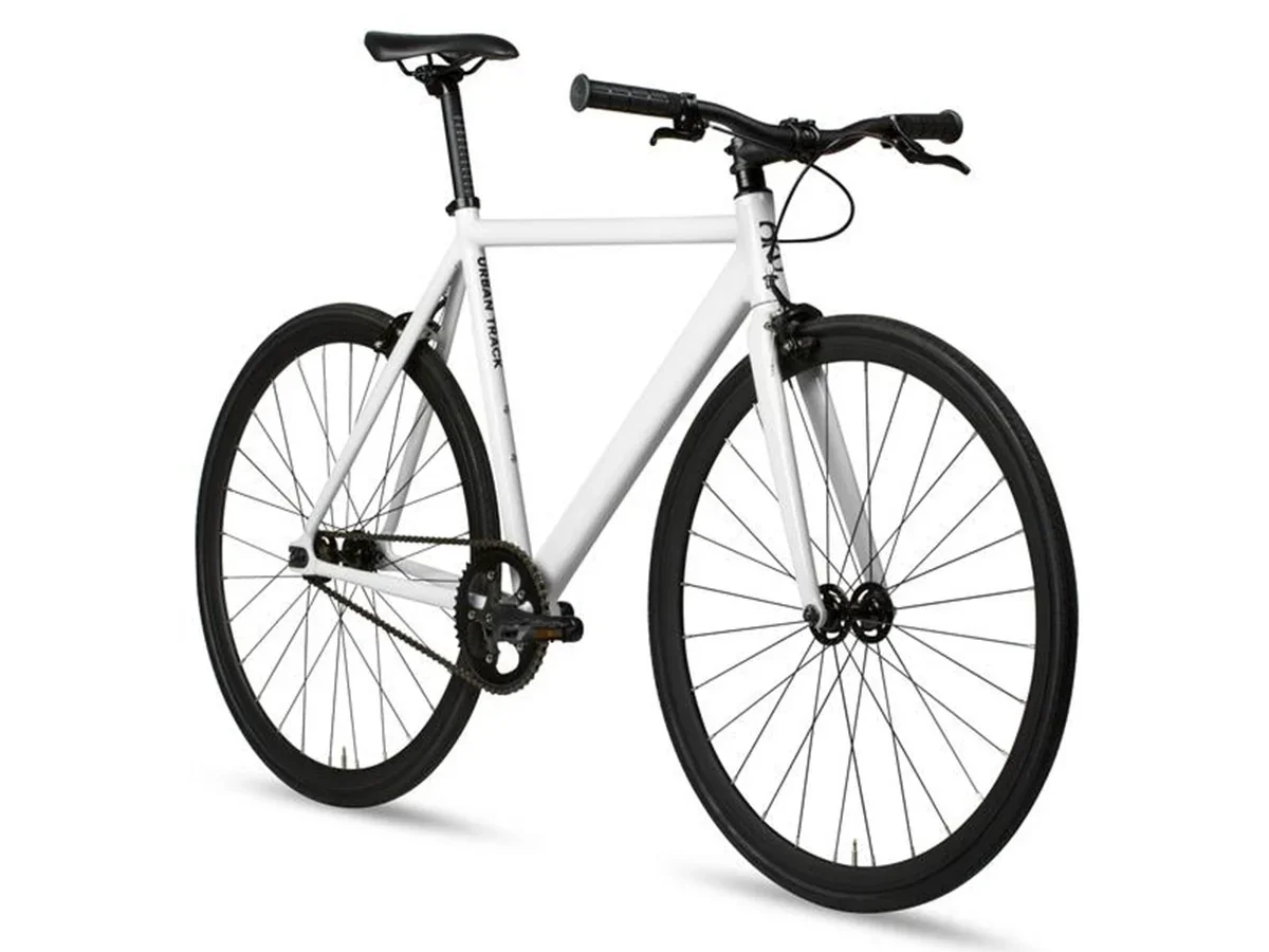 6KU Track Fixie & Single Speed Bike - White - Image 2