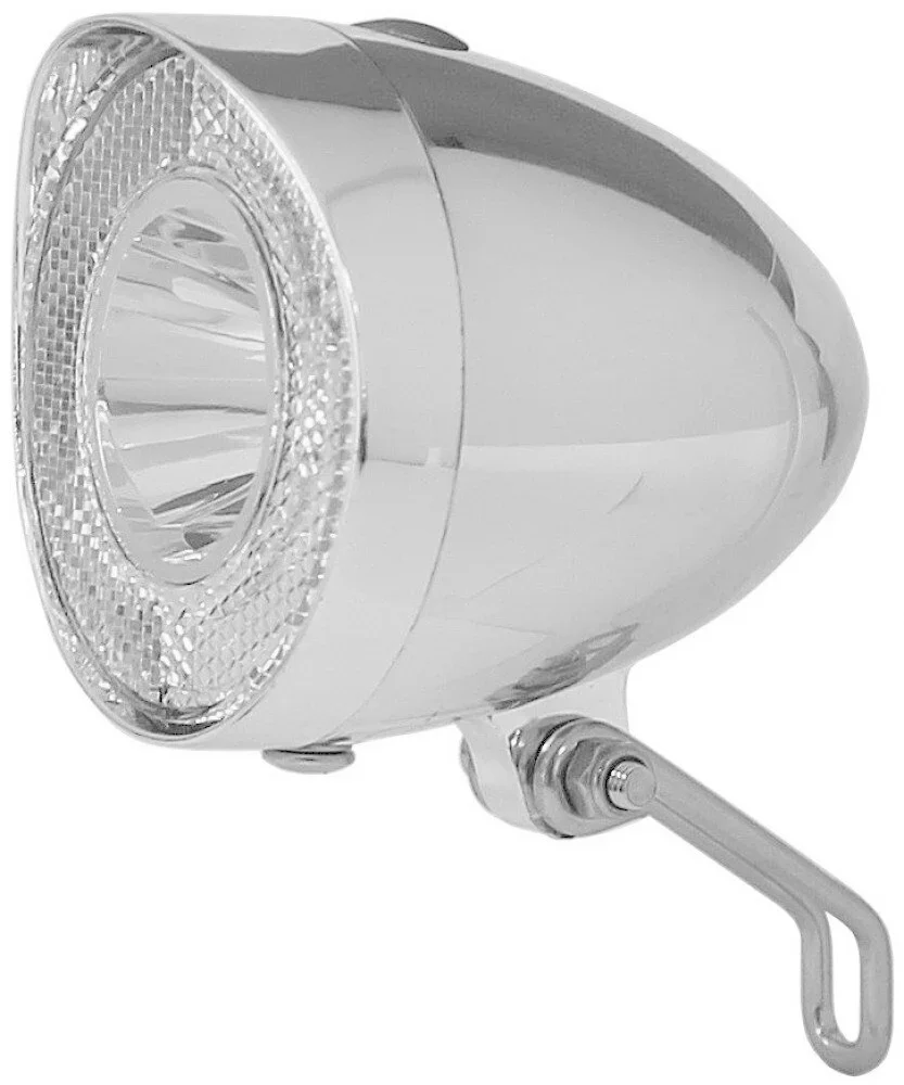 Union Battery-LED Front Light "Klassik" UN-4915 - Silver