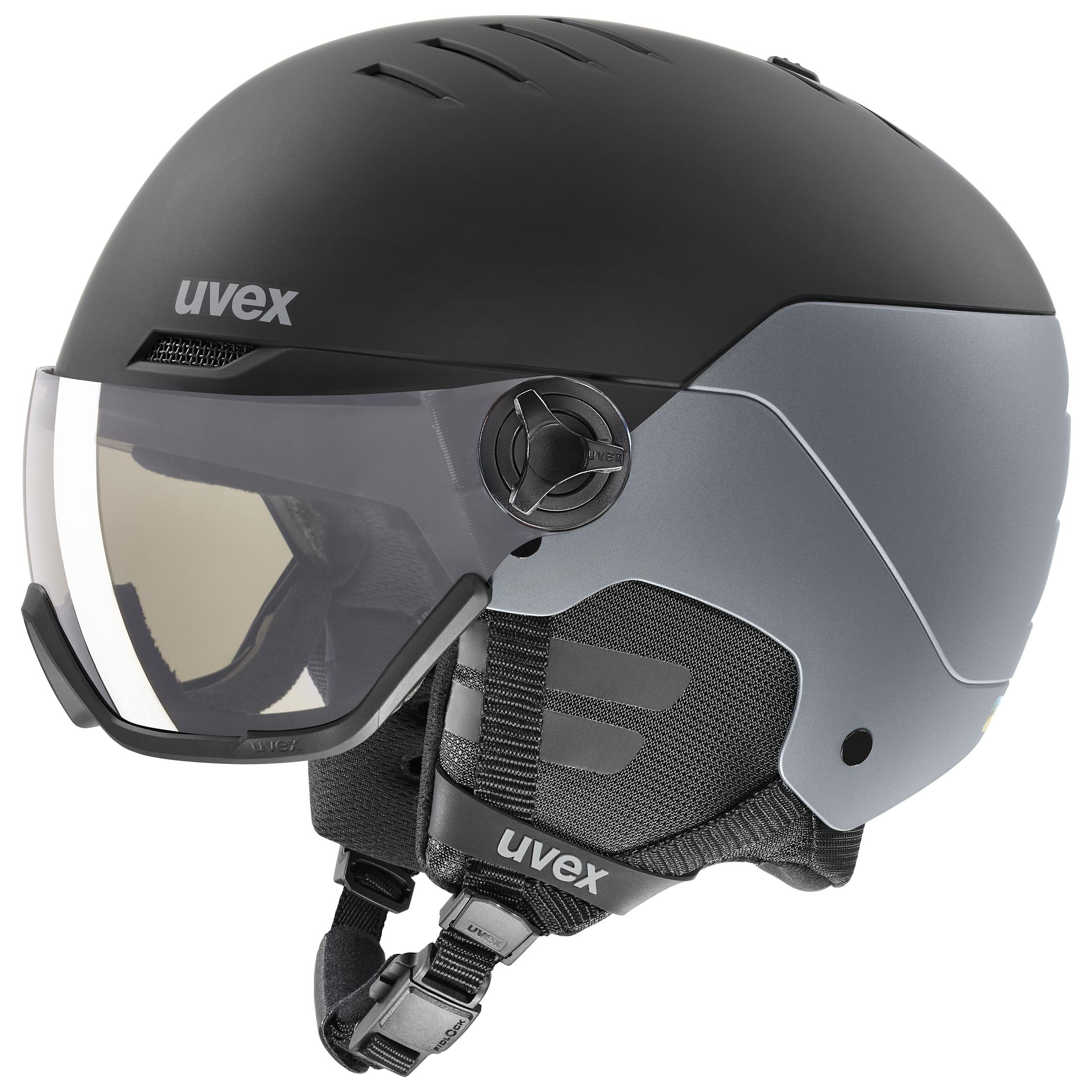 Uvex Helmet Wanted Vis Pro V Black Silver
