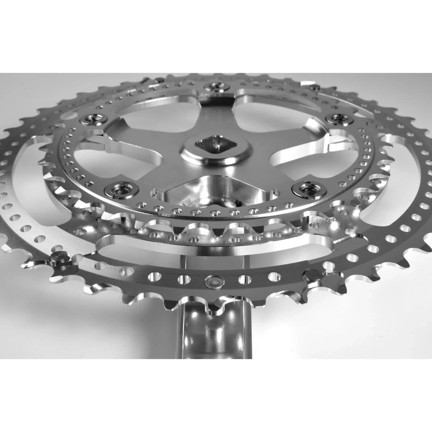 Velo Orange Grand Cru Drillium 110 Fluted Double Crankset - Image 4