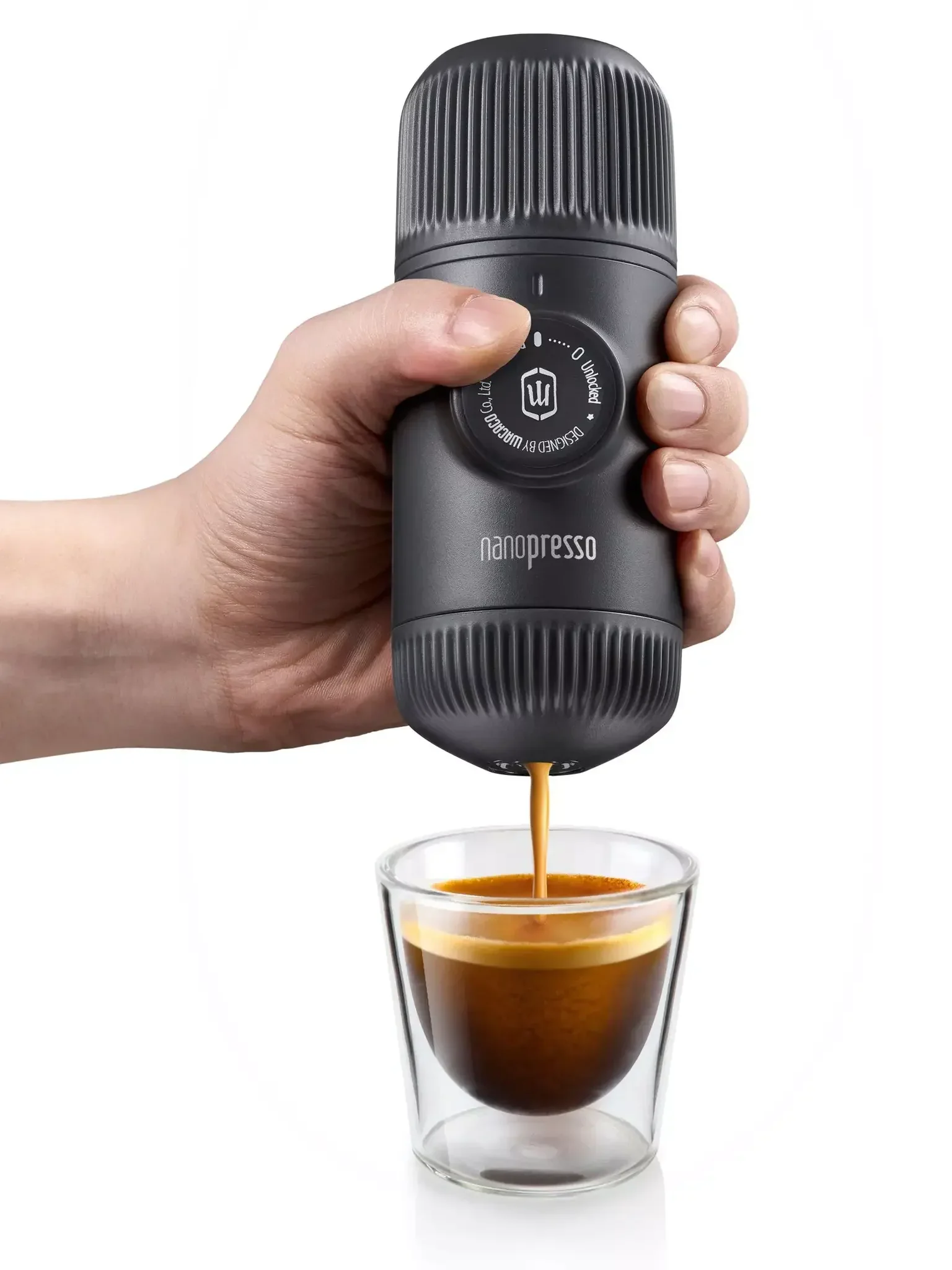 WACACO Nanopresso Ground Coffee Maker + NS Adapter + Carrying Bag - Image 2