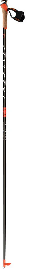 YOKO XC Ski Poles 6700 Series Free Shaft Black/Orange w/YQR1 Grip